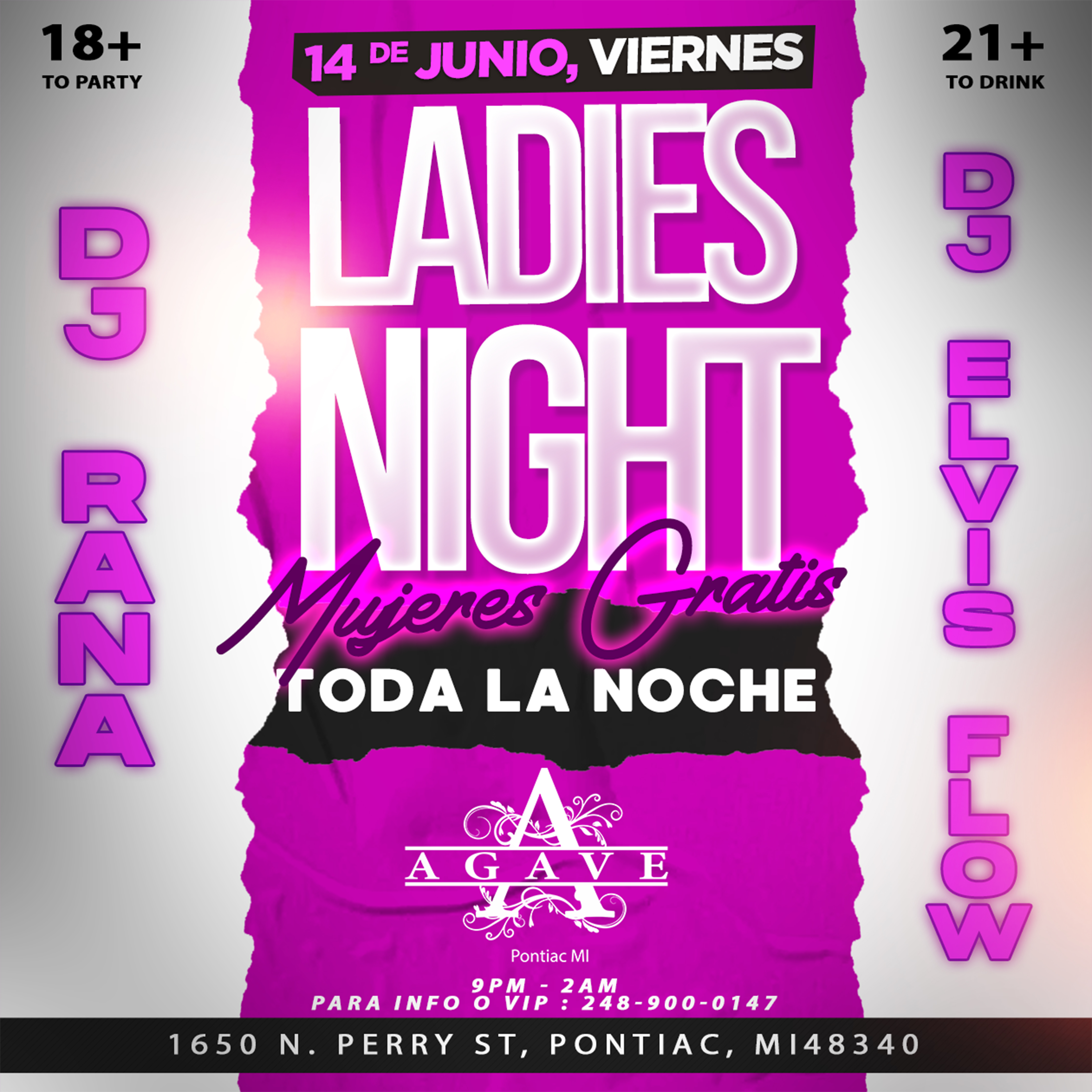 Flyer Ladies Night Agave