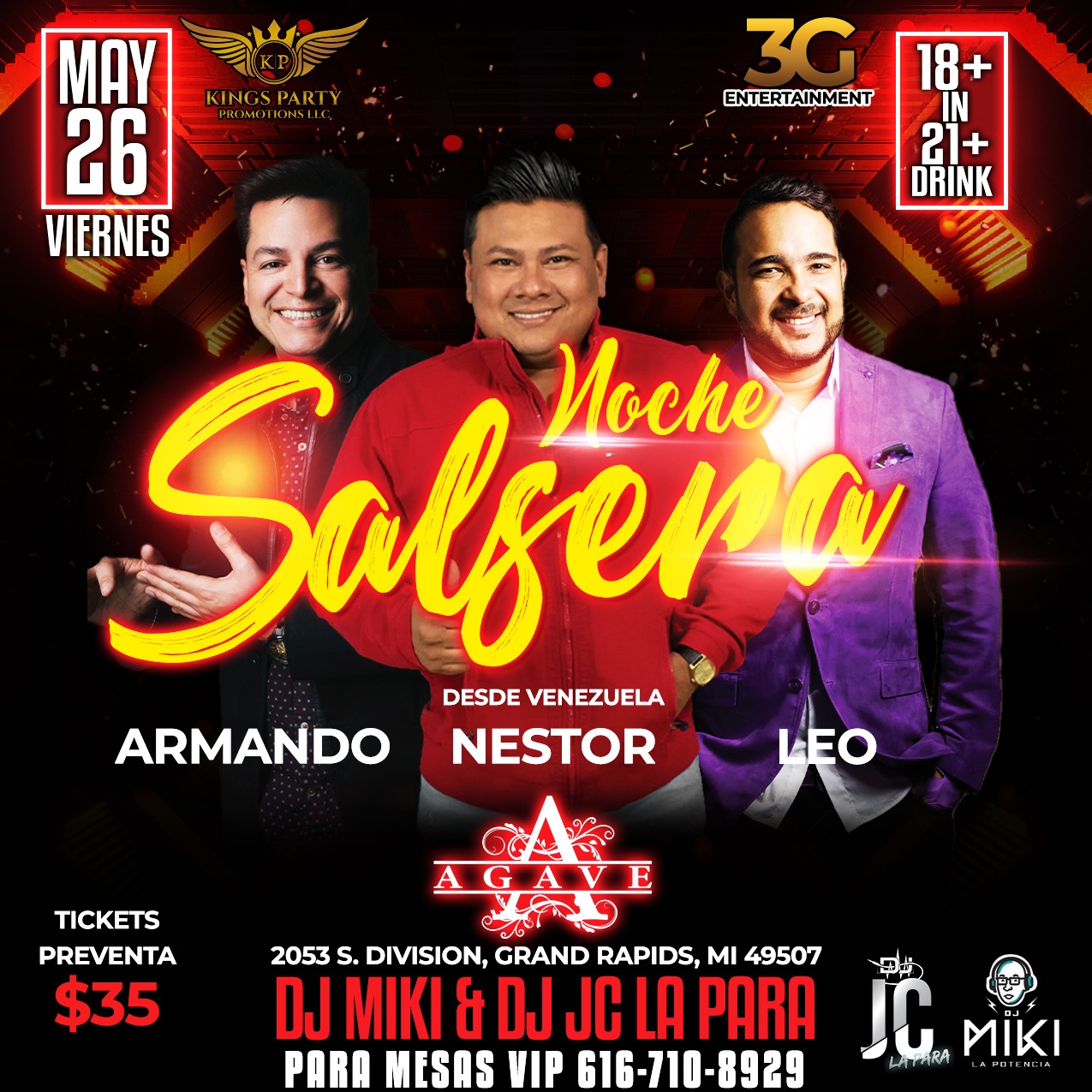 Flyer Noche Salsera