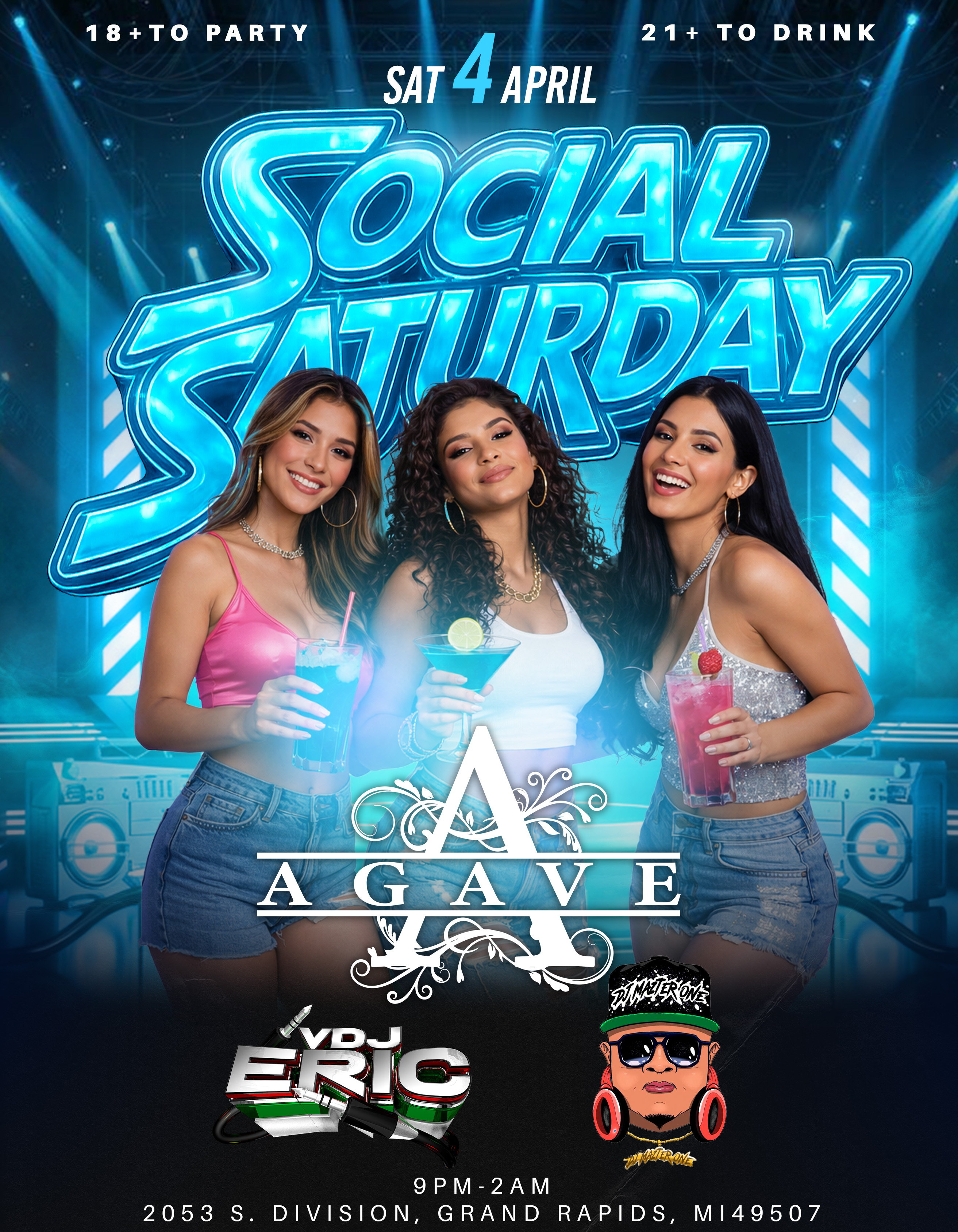 Flyer Social Saturday Abril
