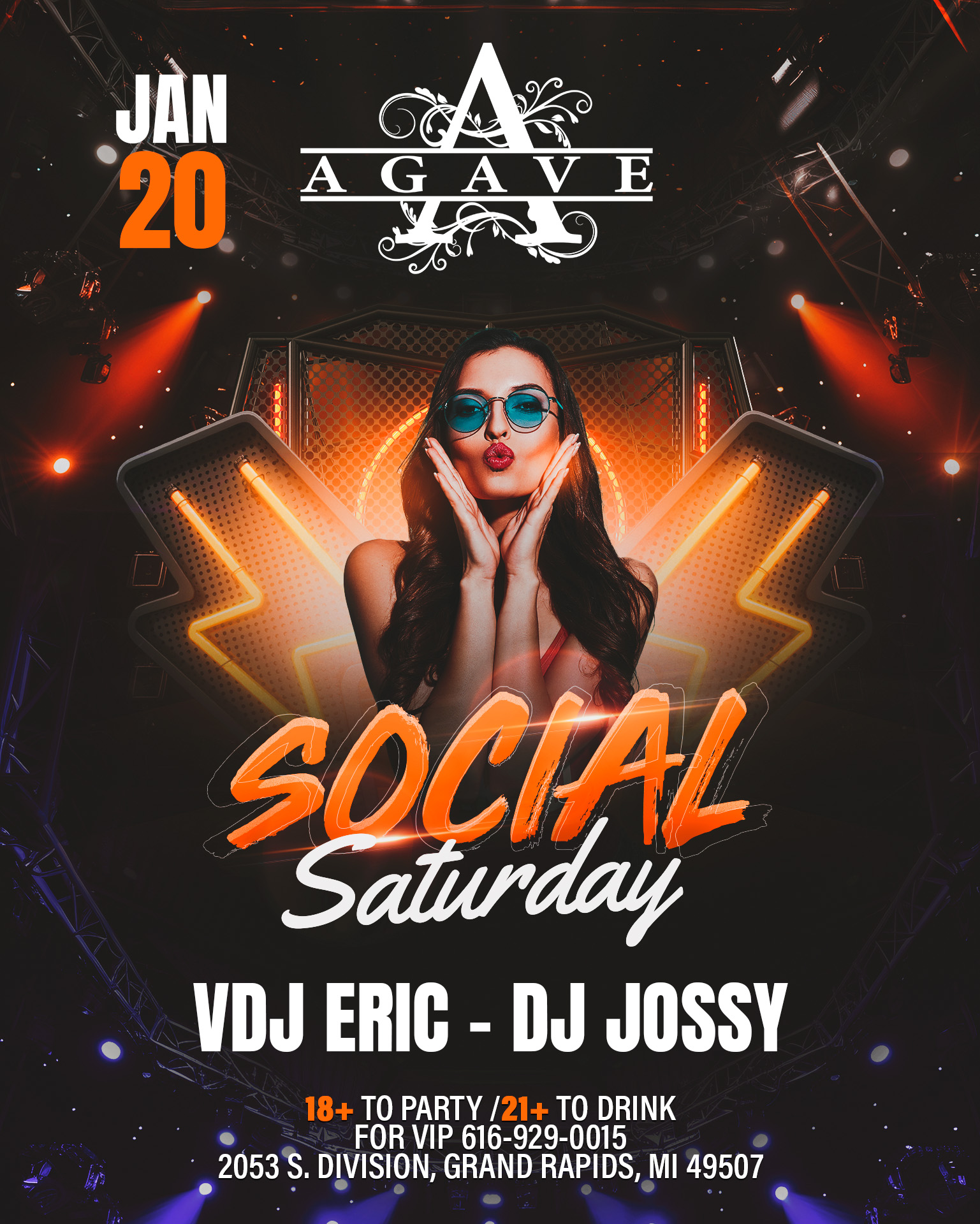 Flyer Social Saturday Enero